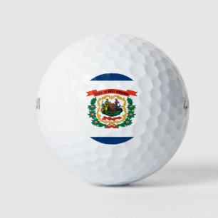 State Flag of West Virginia Golf Balls