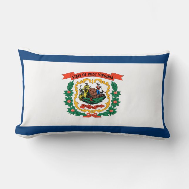 State Flag of West Virginia Lumbar Cushion (Front)