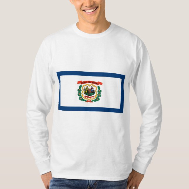 State Flag of West Virginia T-Shirt (Front)