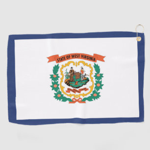 State Flag of West Virginia, USA Golf Towel