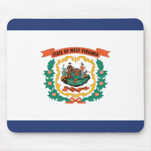 State Flag of West Virginia, USA Mouse Pad (Front)