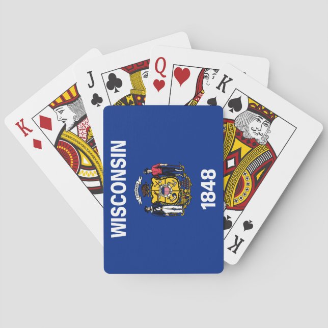 State Flag of Wisconsin Playing Cards (Back)