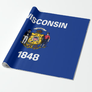 State Flag of Wisconsin Wrapping Paper
