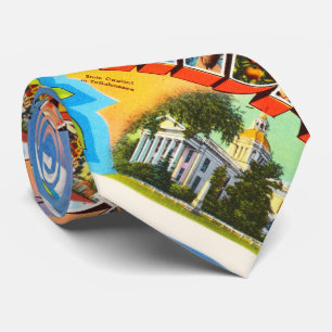 State Florida FL Old Vintage Travel Souvenir Tie