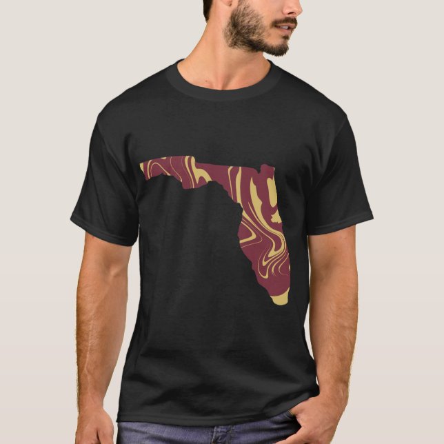 State Florida Garnet and Gold    T-Shirt (Front)