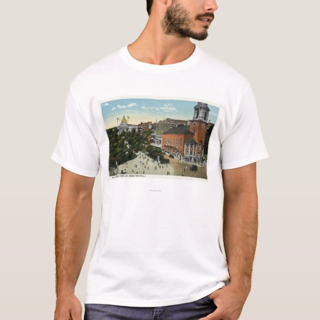 State House and Park Street View from the Mall T-Shirt (Front)
