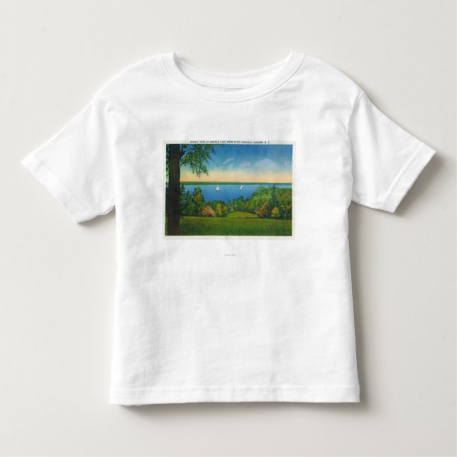 State Hwy Scenic View of Owasco Lake Toddler T-Shirt (Front)