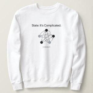 State Its Complicated Programmer Humor Women's Sweatshirt