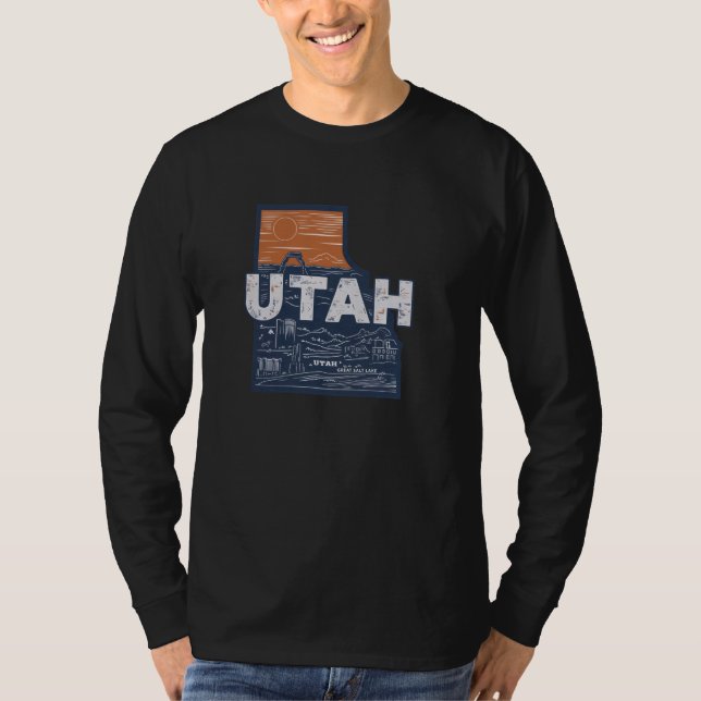 State Landmarks Scenic Utah T-Shirt (Front)