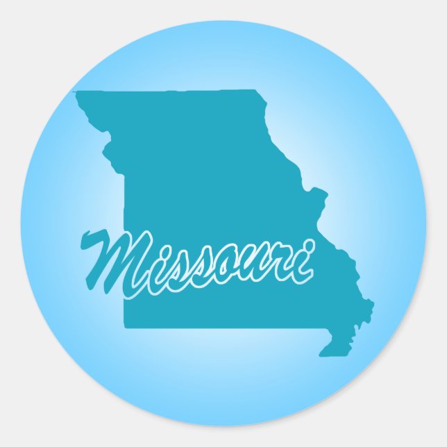 State Missouri Classic Round Sticker (Front)