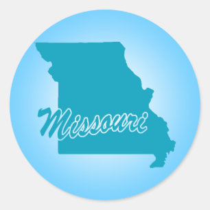 State Missouri Classic Round Sticker