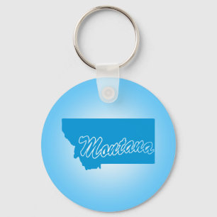 State Montana Keychain