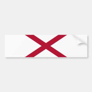 State of Alabama Flag Bumper Sticker