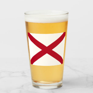 State of Alabama Flag Glass