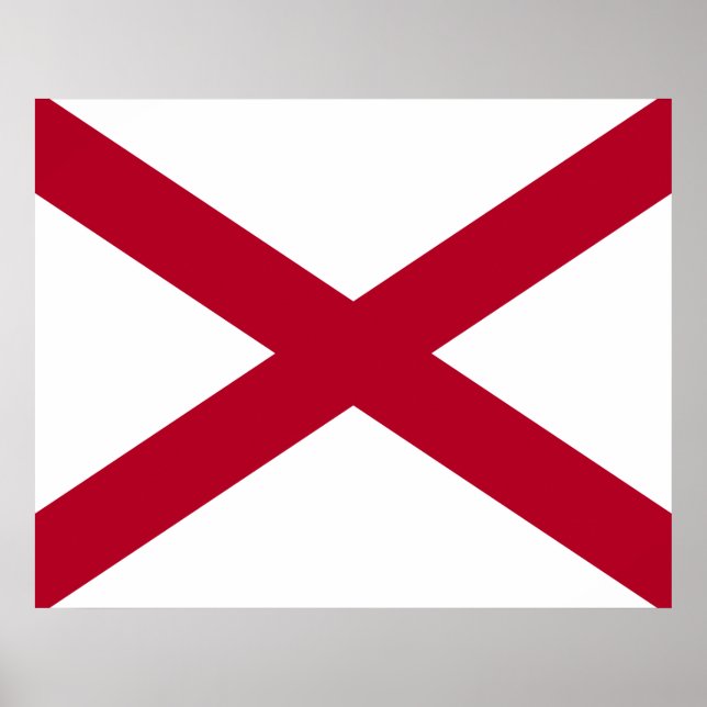 State of Alabama Flag Poster (Front)