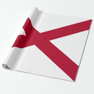 State of Alabama Flag Wrapping Paper