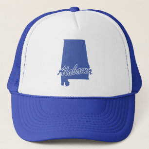 State Of Alabama Shape Trucker Hat