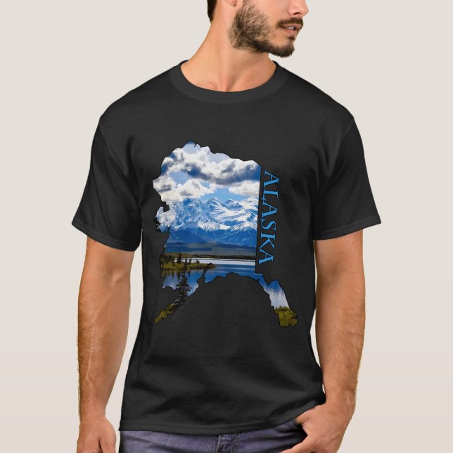State of Alaska Outline T-Shirt (Front)