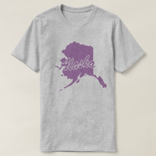 State Of Alaska Shape T-shirt