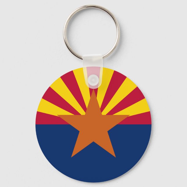  State of Arizona Flag Key Ring (Front)