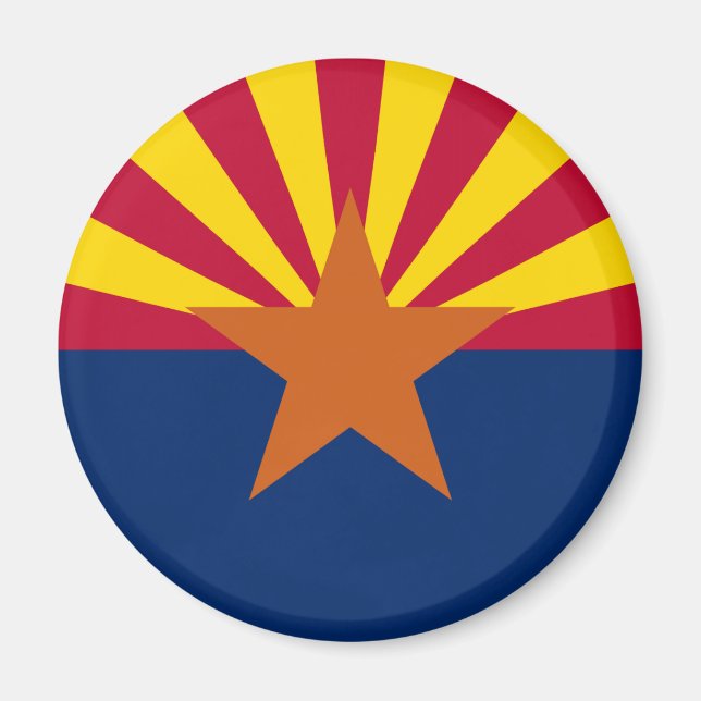  State of Arizona Flag Magnet (Front)