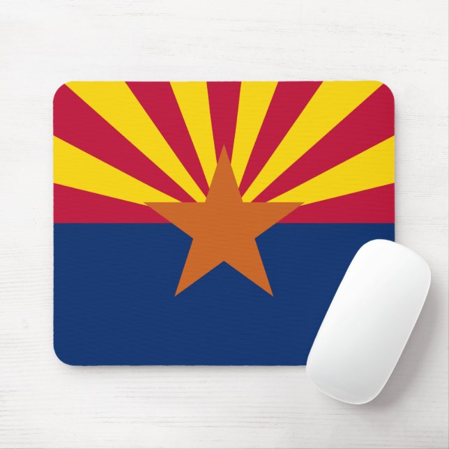  State of Arizona Flag Mouse Pad (With Mouse)