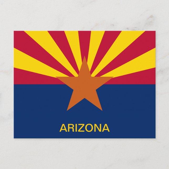  State of Arizona Flag Postcard (Front)