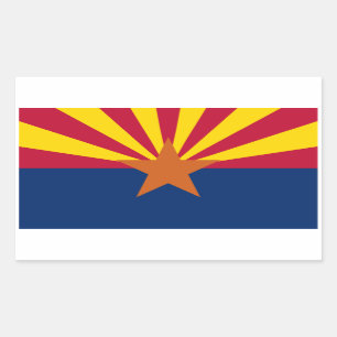State of Arizona Flag Rectangular Sticker
