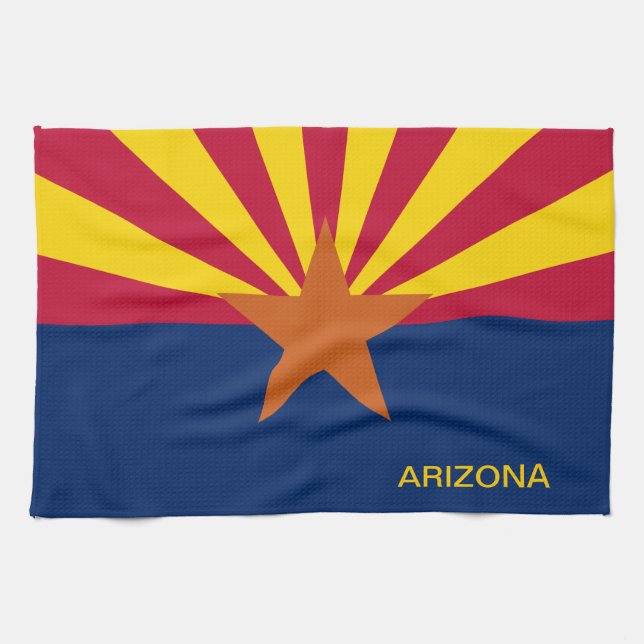  State of Arizona Flag Tea Towel (Horizontal)