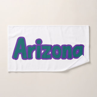 State Of Arizona Pride Custom Hand Towel
