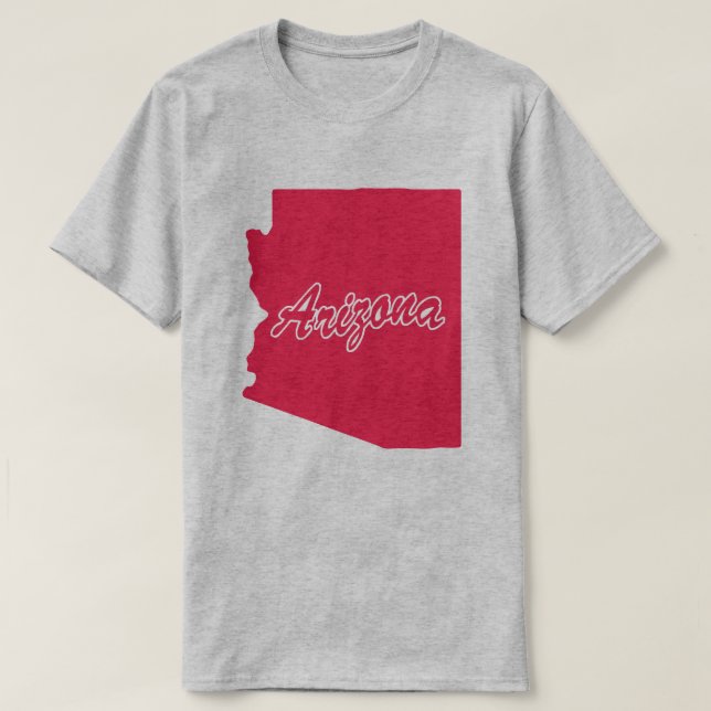 State Of Arizona Shape T-shirt (Design Front)