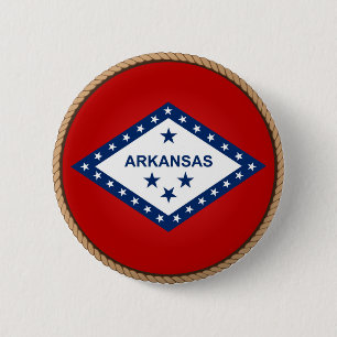 State of Arkansas Flag Seal Button
