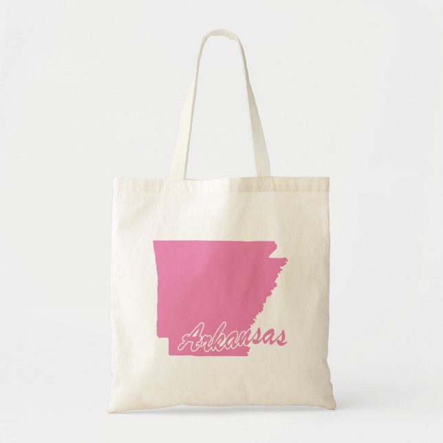 State Of Arkansas Shape Tote Bag (Front)