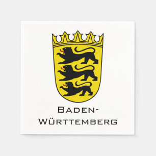 State of Baden-Württemberg Grand Coat of Arms Art Napkin