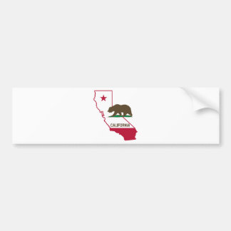 State of California and Grizzly Bear Bumper Sticker