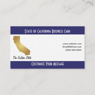 State of California Business Card Template