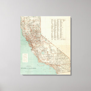 State of California Canvas Print