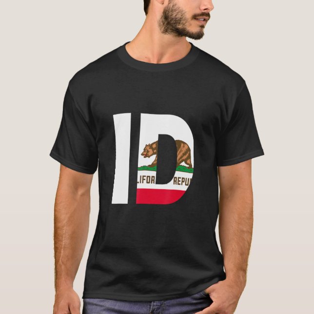 State of California Flag Idaho ID Boise Cities and T-Shirt (Front)