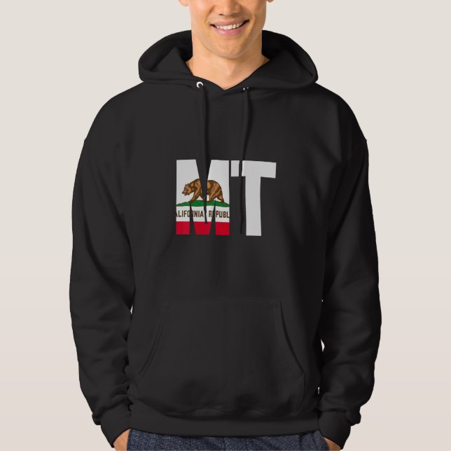 State of California Flag Montana Cities and States Hoodie (Front)