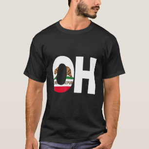 State of California Flag Ohio OH Cities and States T-Shirt