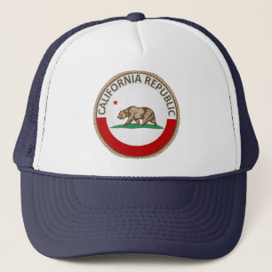 State of California Flag Seal Trucker Hat