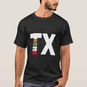 State of California Flag Texas TX Cities and State T-Shirt