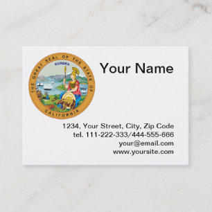 State of California seal Business Card