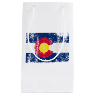 State of Colorado Flag T Shirt Gift For Men Women Small Gift Bag