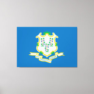 State of Connecticut flag Canvas Print