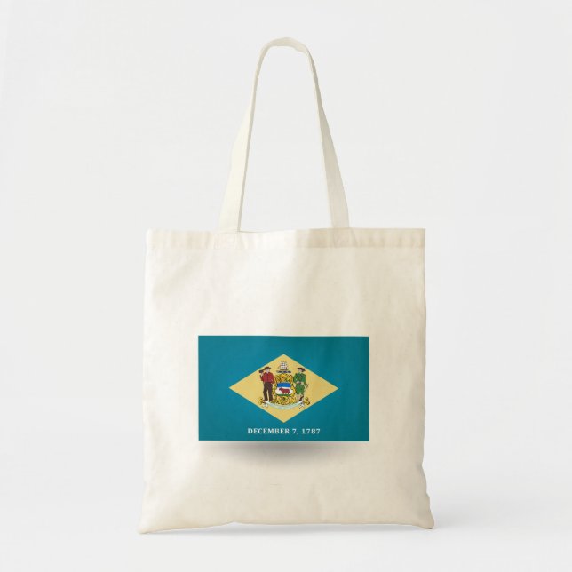 State of Delaware Flag Tote Bag (Front)