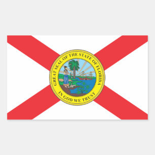 State of Florida flag Rectangular Sticker