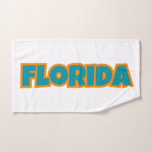 State Of Florida Pride Custom Hand Towel