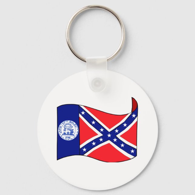 State of Georgia Gifts and Tees for Kids, Adults Key Ring (Front)