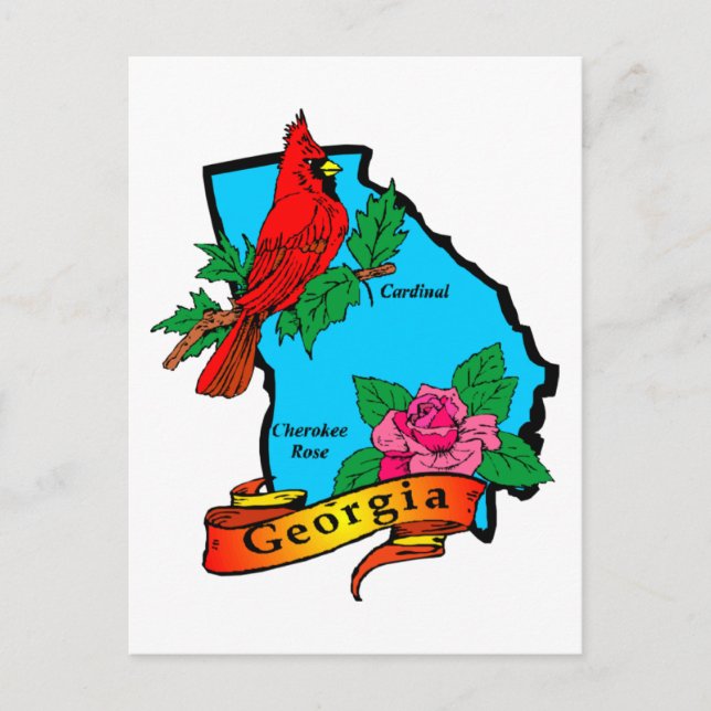 State of Georgia Gifts and Tees for Kids, Adults Postcard (Front)